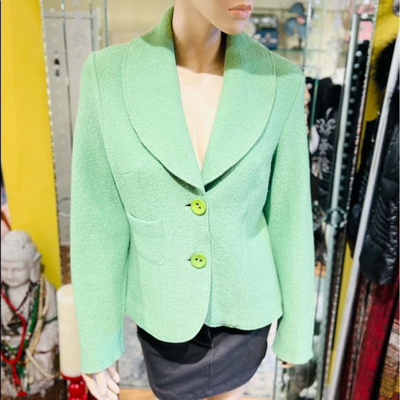 BIANCA Jacket Size 8 long Sleeves 100% fleece wool - Picture 13 of 16